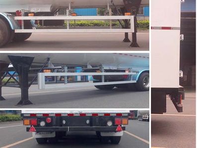 Han Zhong Shen Leng  ZHJ9380GDYA Low temperature liquid transport semi-trailer