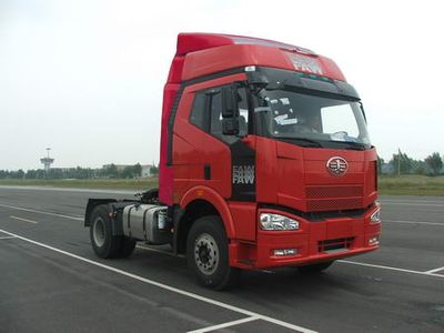 Jiefang Automobile CA4180P63K2A2E Flat head diesel semi-trailer tractor