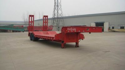 Guangke brand automobiles YGK9351TDP Low flatbed semi-trailer