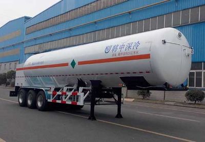 Han Zhong Shen Leng  ZHJ9409GDYC Low temperature liquid transport semi-trailer