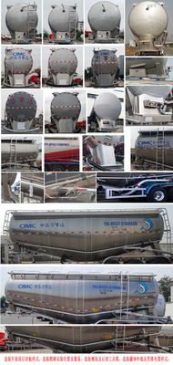 Mastercard SDW9402GFLB Aluminum alloy medium density powder material transportation semi-trailer