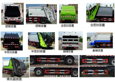 Zhuanwei  HTW5120ZYSE6 Compressed garbage truck