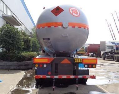 Cheng Liwei  CLW9400GRYC Flammable liquid tank transport semi-trailer