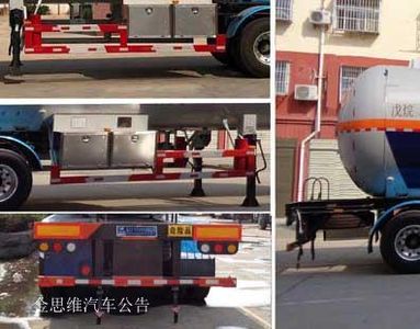 Cheng Liwei  CLW9400GRYC Flammable liquid tank transport semi-trailer