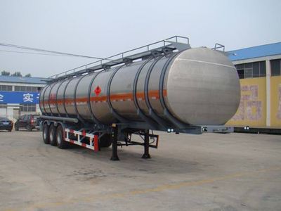 Tongyada  CTY9407GYY Aluminum alloy oil transport semi-trailer