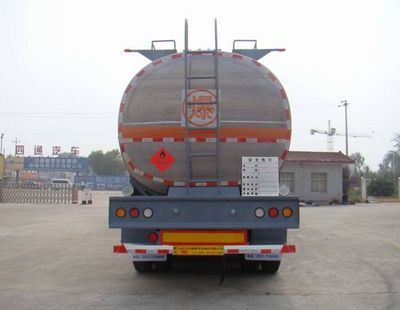 Tongyada  CTY9407GYY Aluminum alloy oil transport semi-trailer