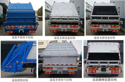 Gongjiu brand automobile XSZ5180ZYSDFE6 Compressed garbage truck