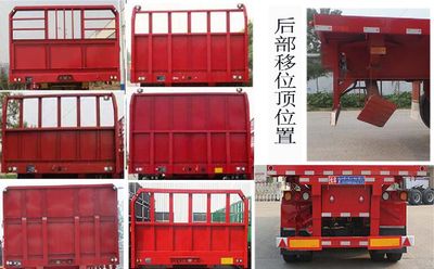 Hualu Yexing brand automobiles HYX9401ZZXP Flat dump semi-trailer