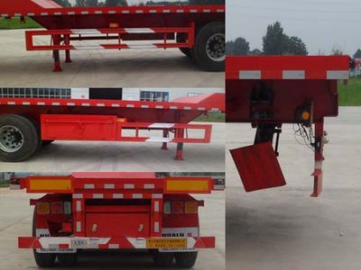 Hualu Yexing brand automobiles HYX9401ZZXP Flat dump semi-trailer