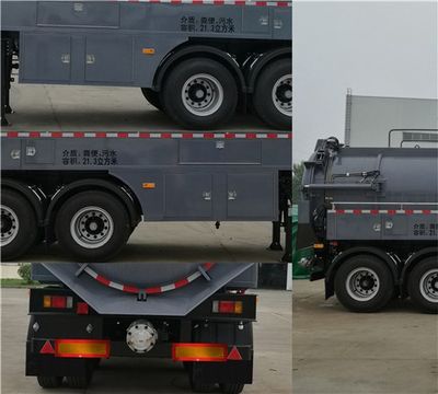 Sanli  CGJ9280GXE Fecal suction semi-trailer