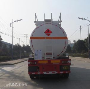 Special transport  DTA9404GRYA Flammable liquid tank transport semi-trailer