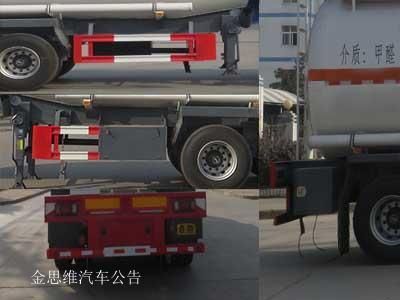 Special transport  DTA9404GRYA Flammable liquid tank transport semi-trailer