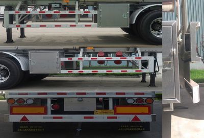 Minghang  ZPS9406GRY Aluminum alloy flammable liquid tank transport semi-trailer