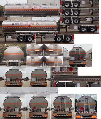 Yunli  LG9291GYY Aluminum alloy oil transport semi-trailer