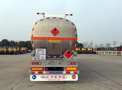 Huajun  ZCZ9400GYYHJG Aluminum alloy oil transport semi-trailer