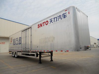 Shengtong brand automobile CSH9350XXY Aluminum alloy box transport semi-trailer