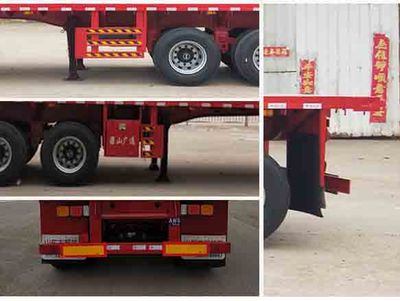 Guangtongda brand automobiles JKQ9401P Flat semi-trailer