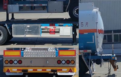 CIMC ZJV9354GYYJM Aluminum alloy oil transport semi-trailer