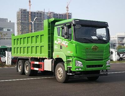 Jiefang Automobile CA3250P27K15L3T1E6A80 Flat head diesel dump truck