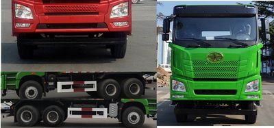 Jiefang Automobile CA3250P27K15L3T1E6A80 Flat head diesel dump truck