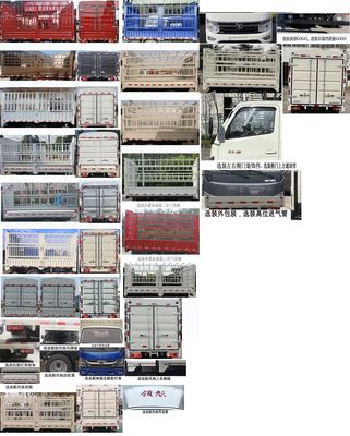 Foton  BJ5035CCY5JV512 Grate type transport vehicle