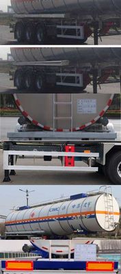 Lingyu  CLY9400GZW Tank transport semi-trailer for miscellaneous hazardous materials