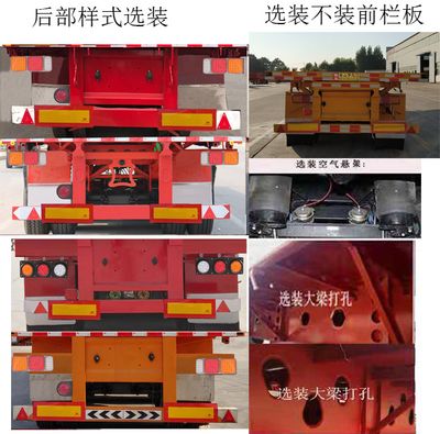 Liangshan Kaiyuan  LKY9401ZZXP Flat dump semi-trailer