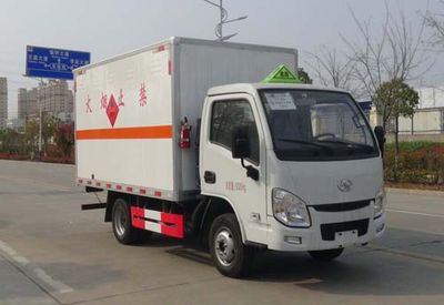 Huatong brand automobiles HCQ5033XRQSH6 Flammable gas box transport vehicle