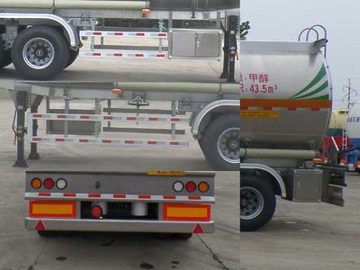 Jianghuai Yangtian  CXQ9400GRYK Aluminum alloy flammable liquid tank transport semi-trailer