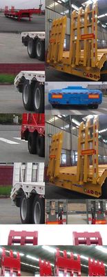 Tonghua  THT9350TDP Low flatbed semi-trailer