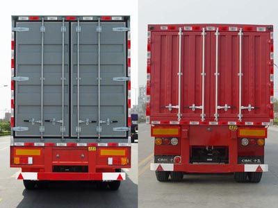 Fengyuan Zhongba brand automobiles FYK9400XXY Box transport semi-trailer