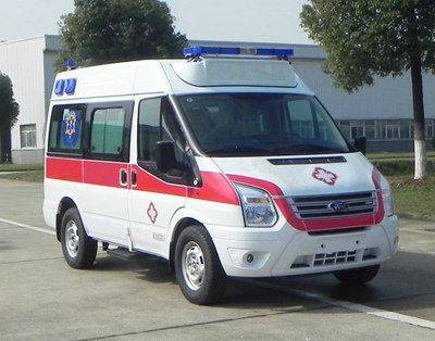 Jiangling Quanshun brand automobiles JX5048XJHMJ6V ambulance