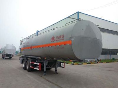 Mastercard SDW9351GRY Aluminum alloy flammable liquid tank transport semi-trailer