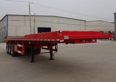 Enxin Business Brand Automobile HEX9403ZZXPE Flat dump semi-trailer