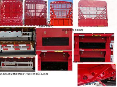 Zhongzhi Huaxing brand automobiles JLQ9404CCY Gantry transport semi-trailer