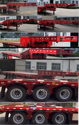 Longwei Business Car AZY9400TDP Low flatbed semi-trailer