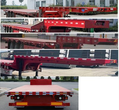 Mengshan Heima  SJY9401TDP Low flatbed semi-trailer