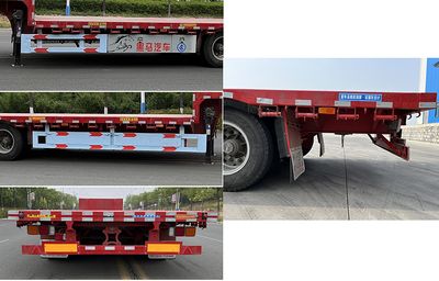 Mengshan Heima  SJY9401TDP Low flatbed semi-trailer