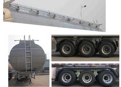 Hehai Mingzhu  MZC9406GRY Flammable liquid tank transport semi-trailer