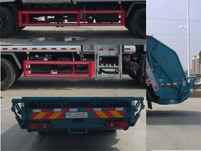 Huatong brand automobiles HCQ5181ZFJ6DF Sorting garbage transport vehicle