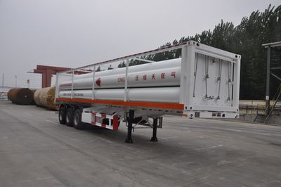 Luxi  LXZ9380GGY Hydraulic sub station high-pressure gas long pipe semi-trailer