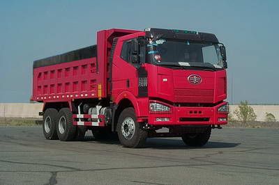 Jiefang Automobile CA3250P66K2L1T1E Flat head diesel dump truck