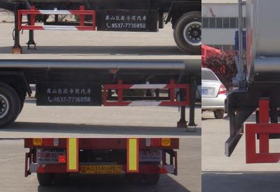 Aotong  LAT9350GRY Flammable liquid tank transport semi-trailer