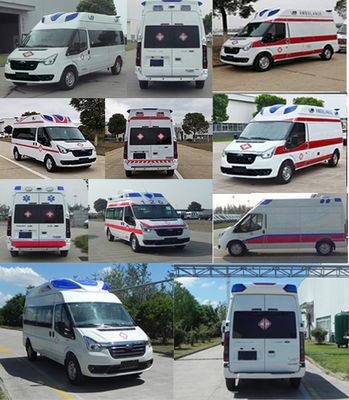 Jiangling Quanshun brand automobiles JX5048XJHMK6D ambulance