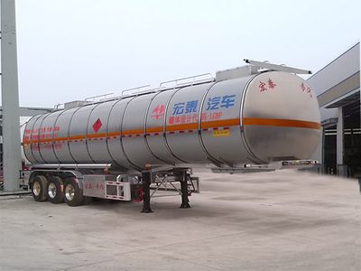 Zhengkang Hongtai brand automobiles HHT9403GRYD Aluminum alloy flammable liquid tank transport semi-trailer