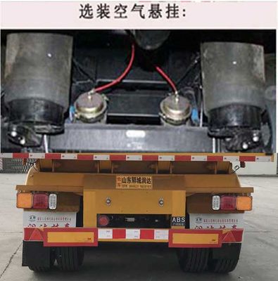 Shengyun brand automobile SRD9400ZZXP Flat dump semi-trailer