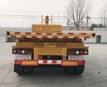 Shengyun brand automobile SRD9400ZZXP Flat dump semi-trailer