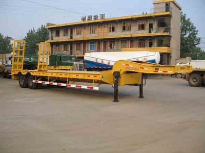 Hongda  QLC9351DP Low flatbed semi-trailer