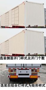 Liangyun brand automobile SLY9400XXY Box transport semi-trailer