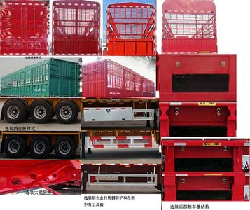 Zhongzhi Huaxing brand automobiles JLQ9405CCY Gantry transport semi-trailer